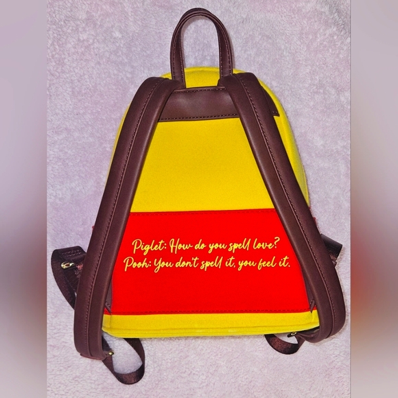 Loungefly Disney Winnie The Pooh Floral Crown Mini Backpack - Picture 2 of 6